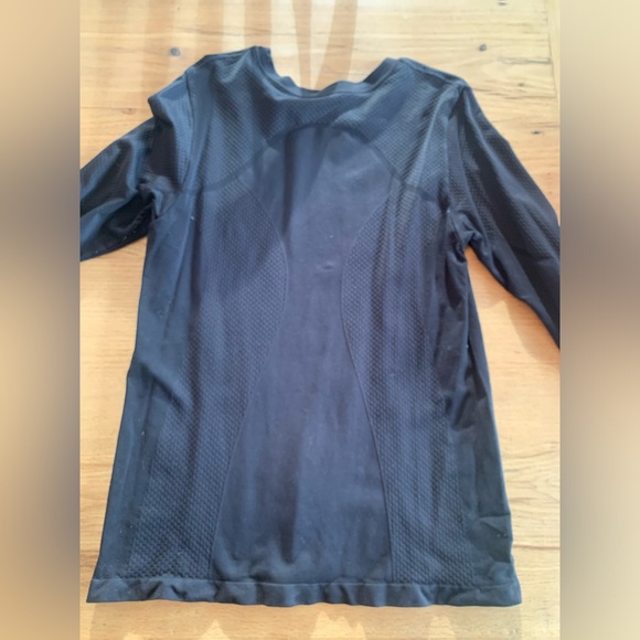 Women’s Black Stretch Long Sleeve Top Activewear No‎ Size (see pics) Preloved - Picture 5 of 6